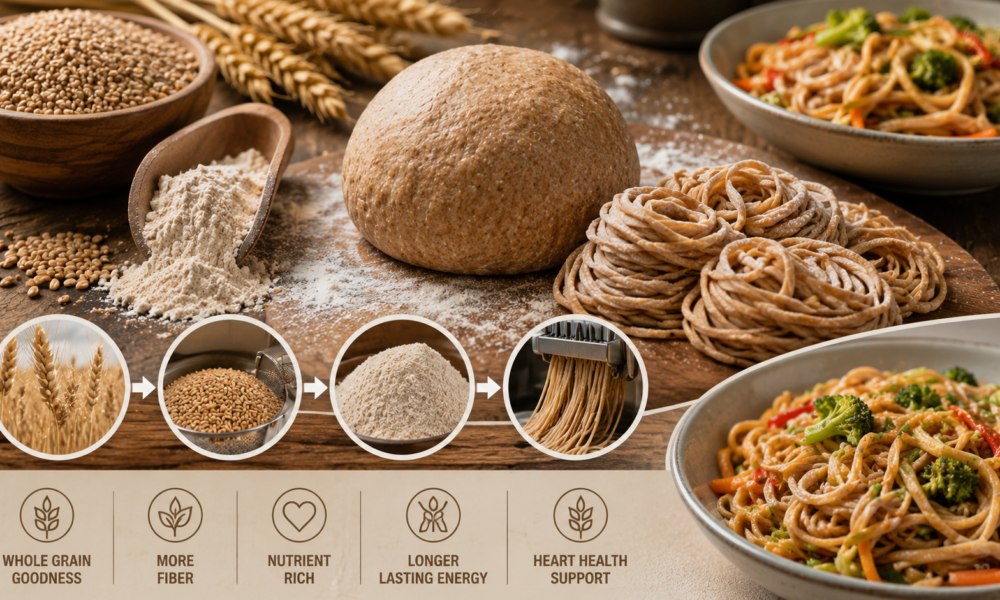 whole wheat noodles