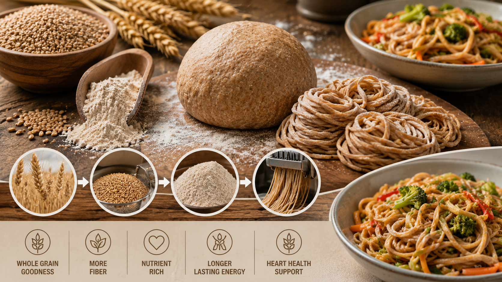 whole wheat noodles