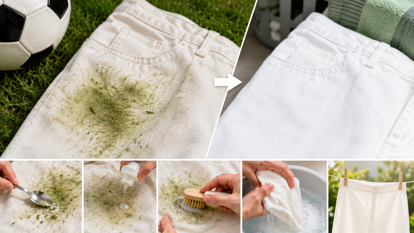 How to Remove Grass Stains