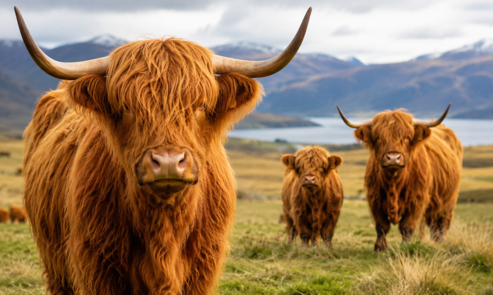fluffy cow