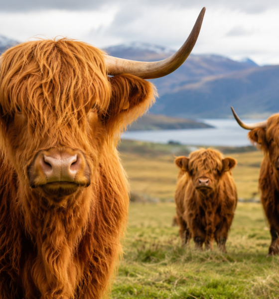 fluffy cow