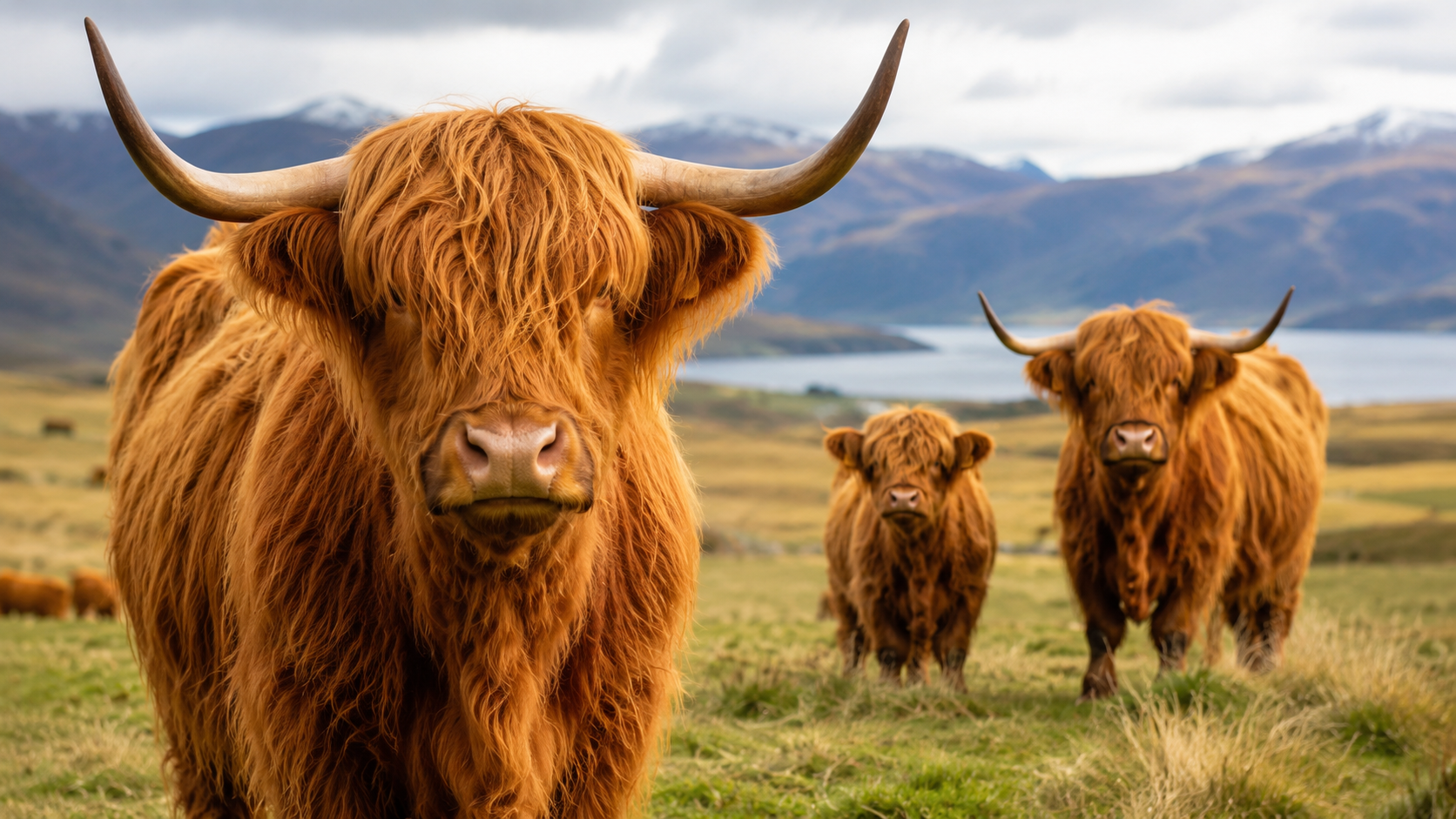 fluffy cow